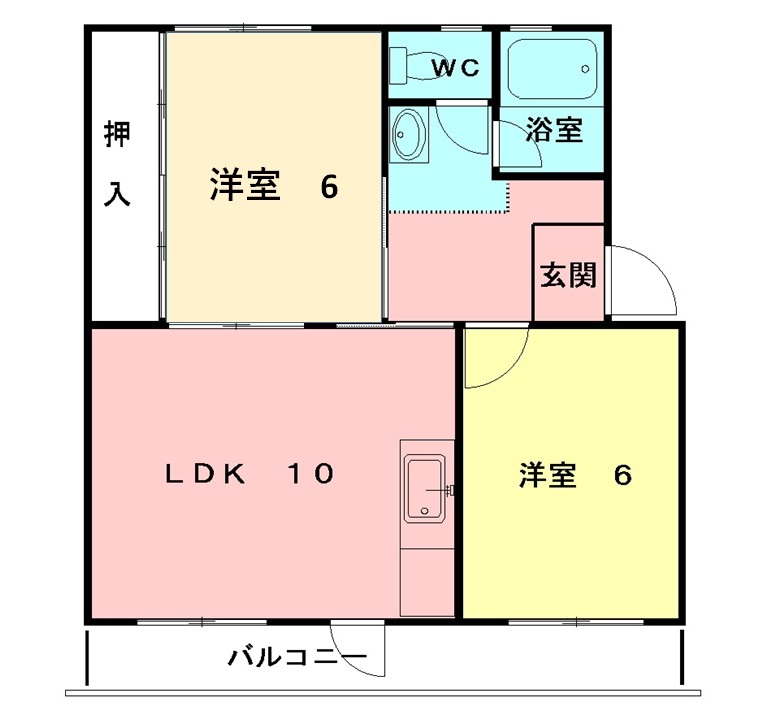 グリーンハイツの間取り