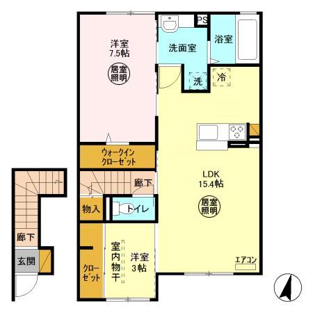 ベレタニア Aの間取り