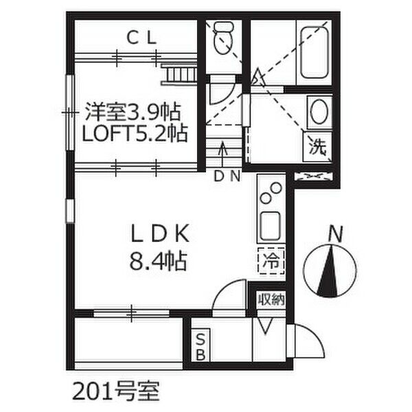 ハーモニーテラス鳴海の間取り