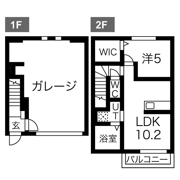 フィールズ金田 弐番館の間取り