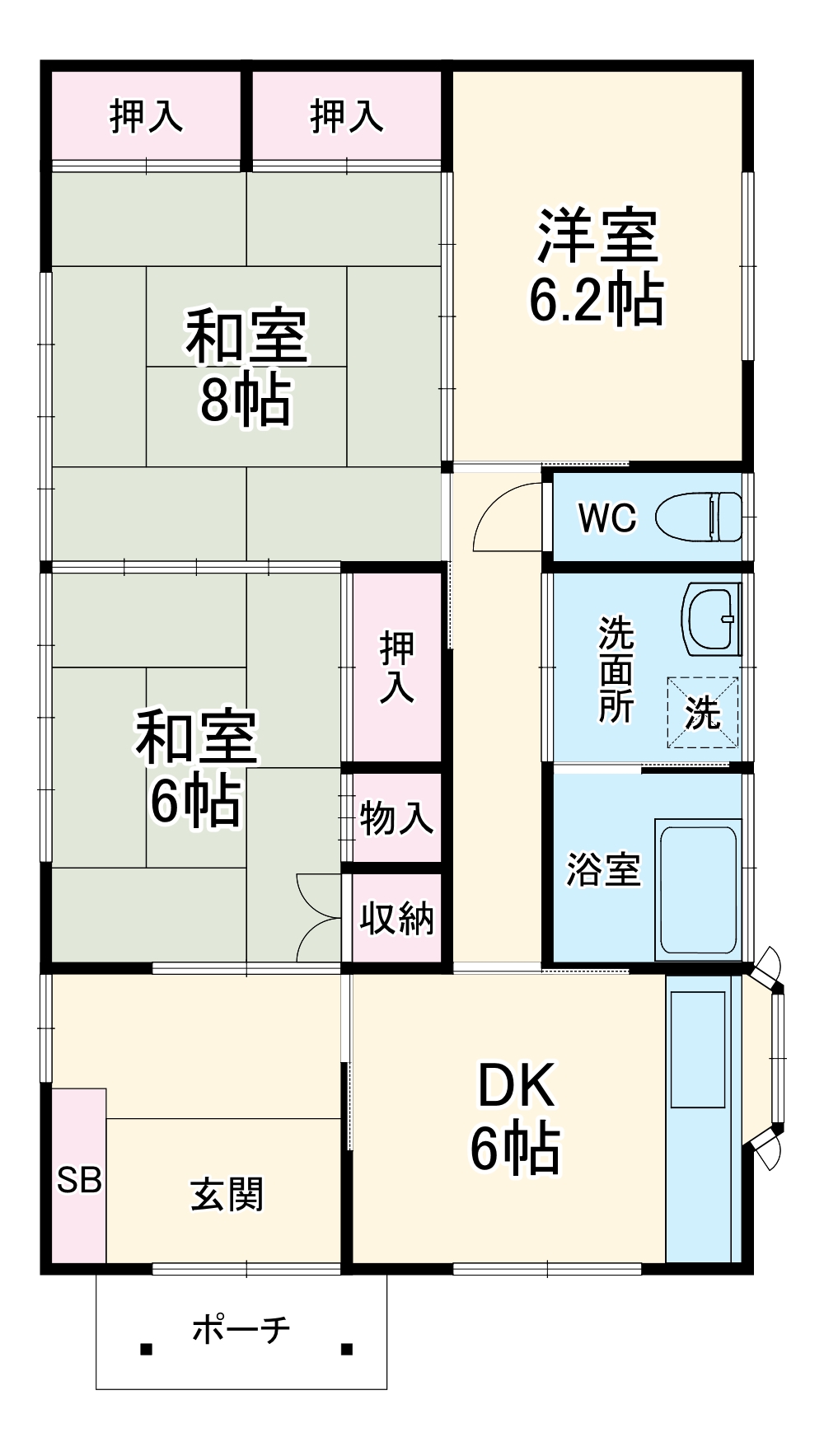 柏市大井一戸建の間取り