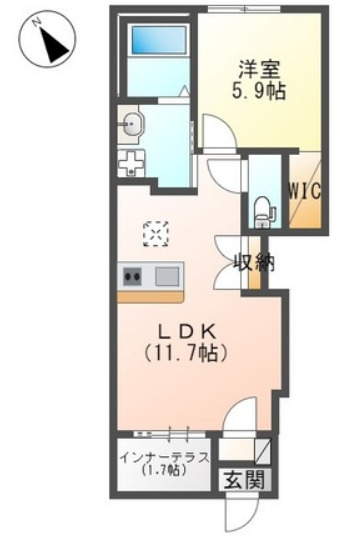 irie life(アイリーライフ)の間取り