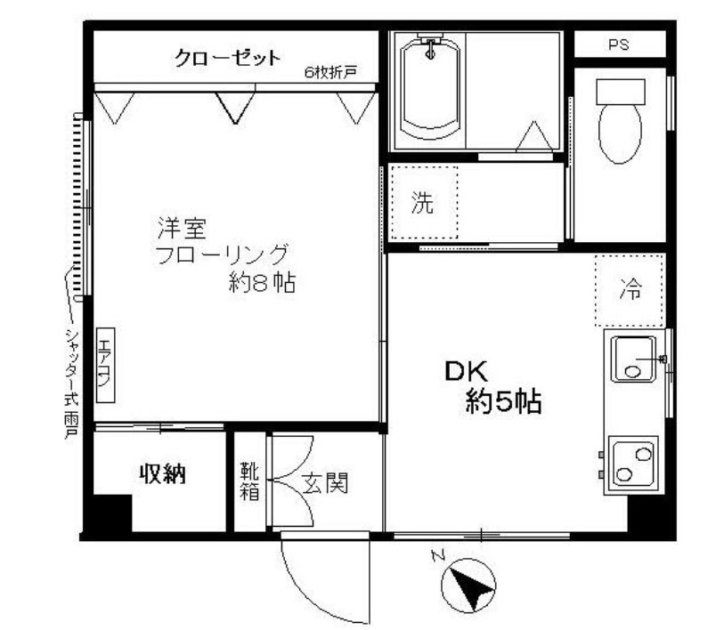 岩井コーポの間取り