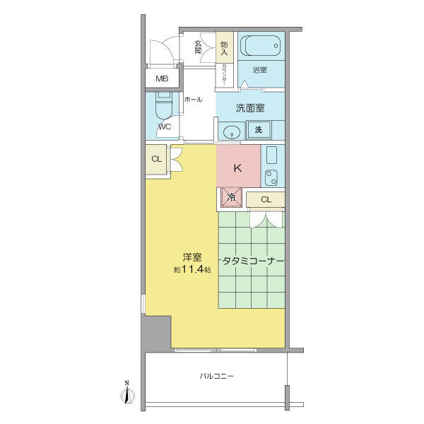 鶴舞ガーデンコートの間取り