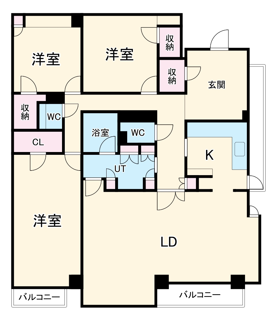 ヴィークオレ弥富ヶ丘の間取り