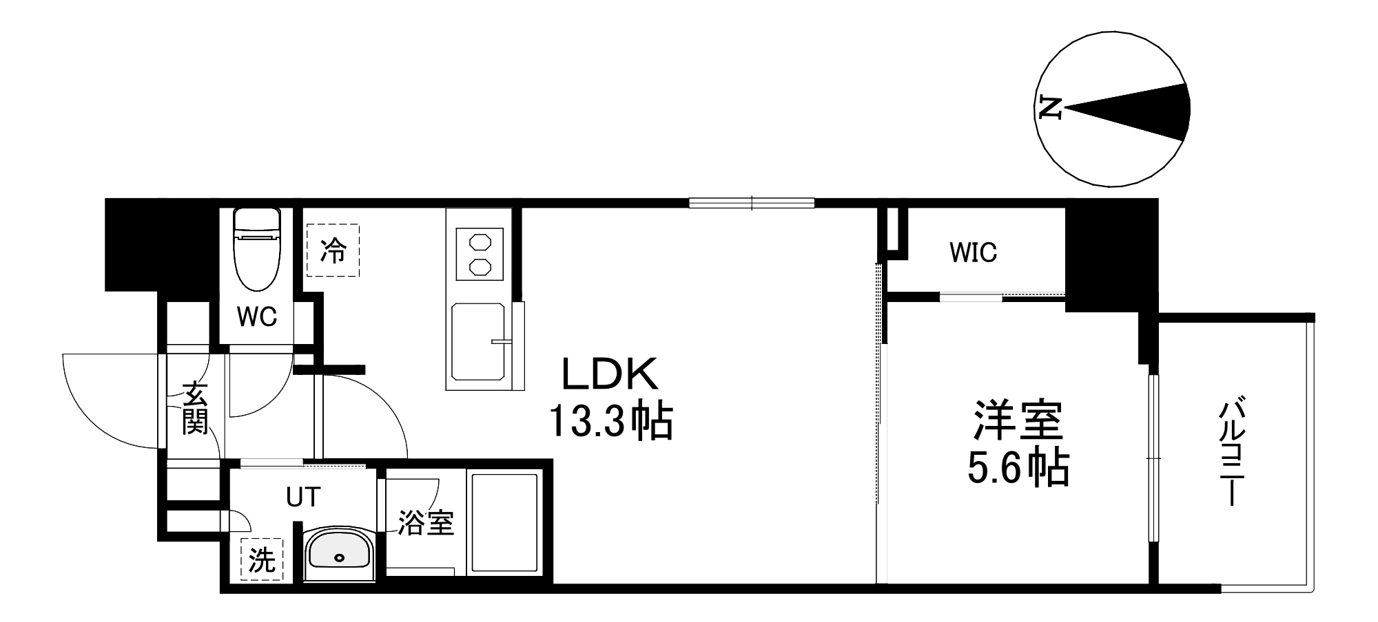 Dimus北浜の間取り