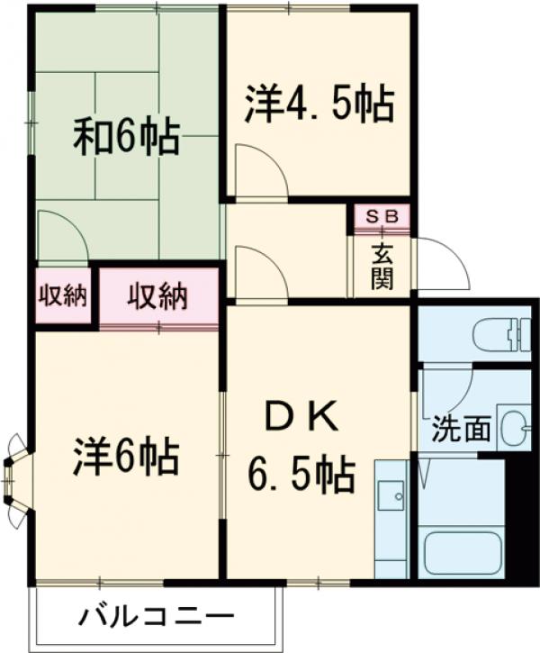 サンレイクコグレの間取り