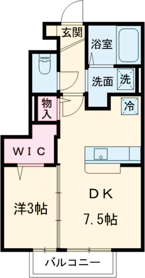 セジュール宮沢Bの間取り