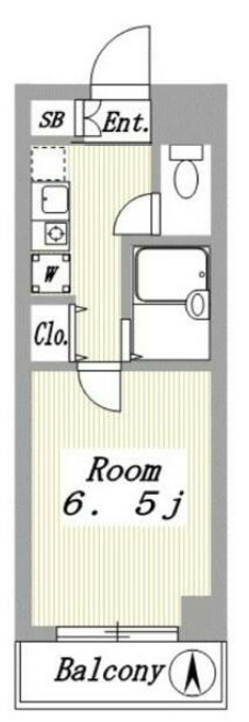 羽衣町の完工年月(1998年1月)築の賃貸マンションの間取り