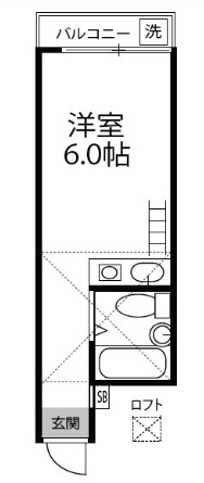 サンハイツ玉川上水の間取り