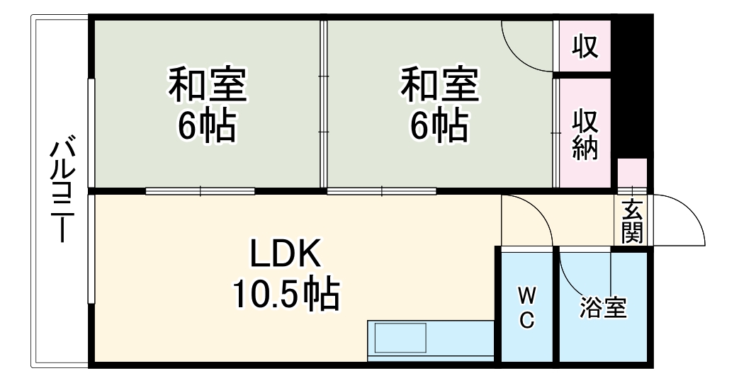 シャトー松葉の間取り