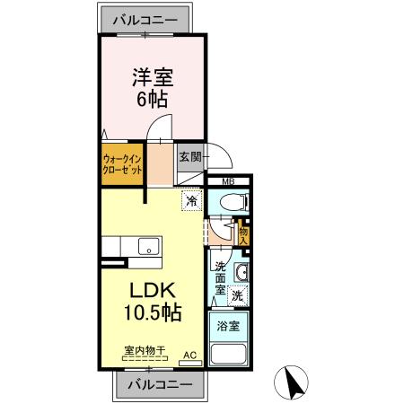 カサベルデ長岡の間取り