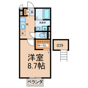 サン メゾンAの間取り