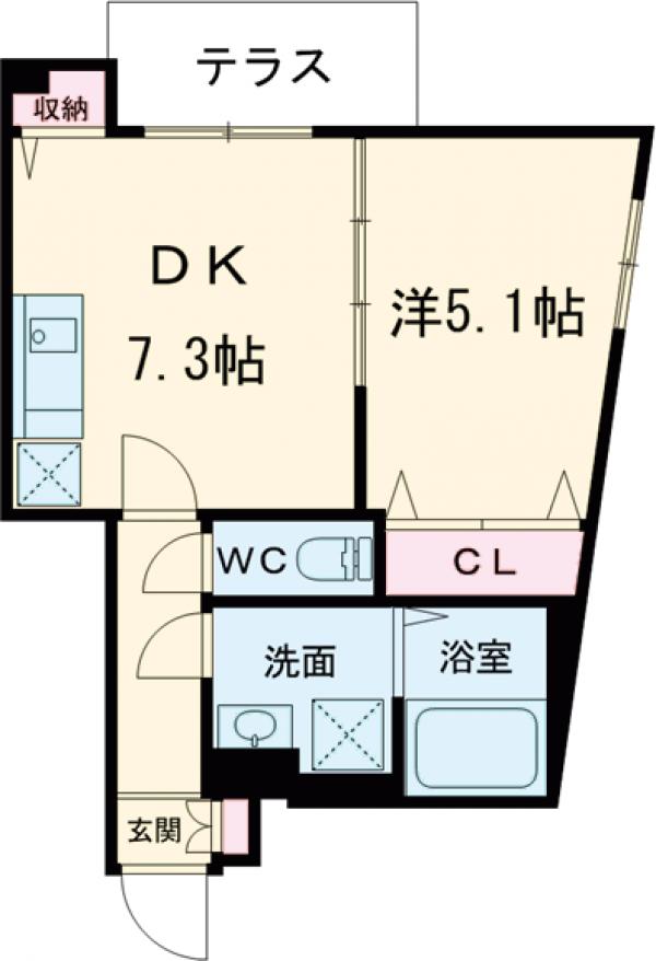 Branche祐天寺の間取り