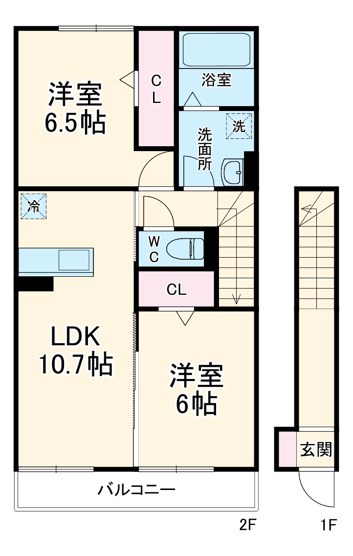 D-room玉幡の間取り