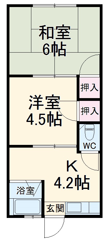 祥南荘の間取り