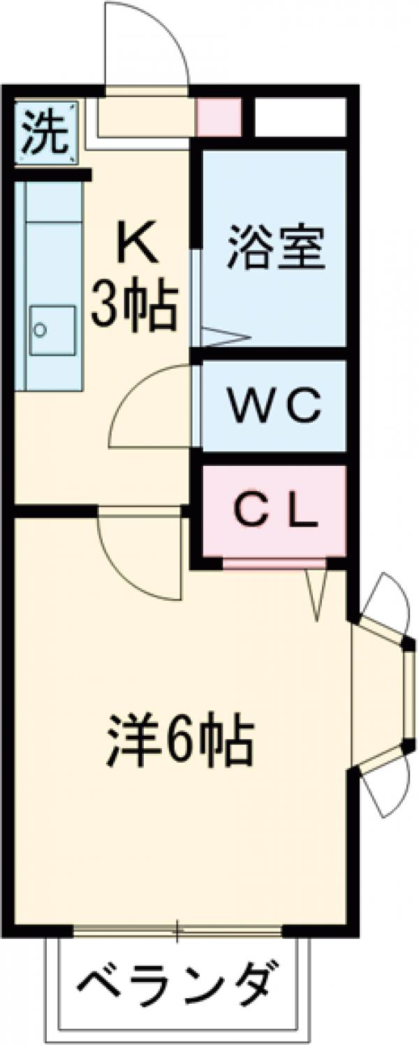 グロウス国立Ⅵの間取り