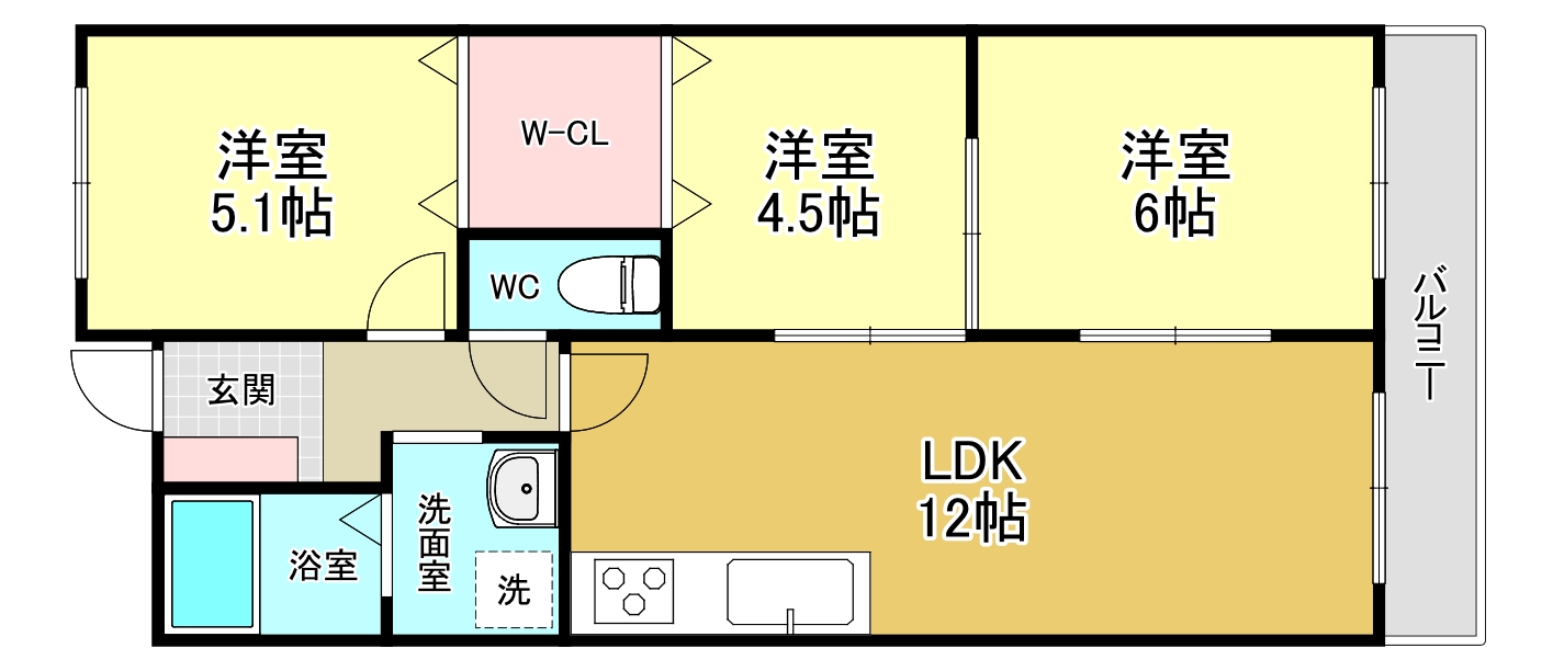 メゾン古川IIの間取り