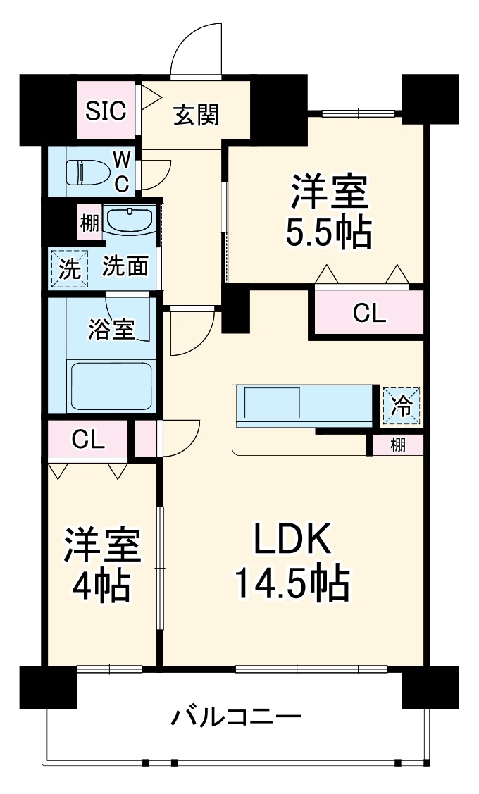 リアン城東の間取り