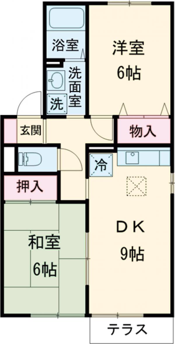 ロイヤルガーデン・サウスAの間取り