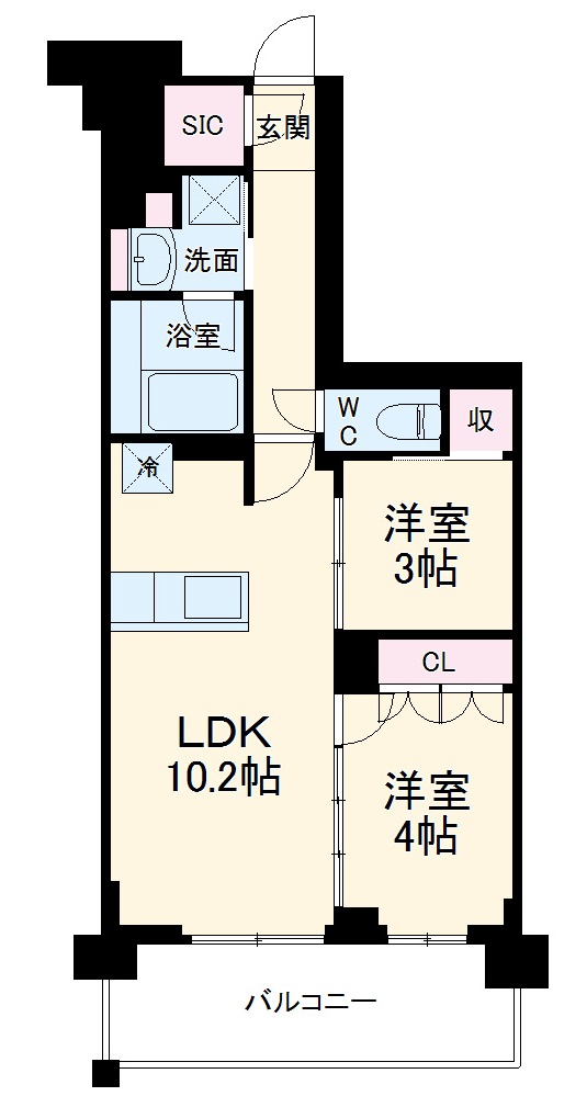 パレステージ茅ヶ崎Ⅱの間取り