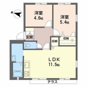 フレグランス高松の間取り