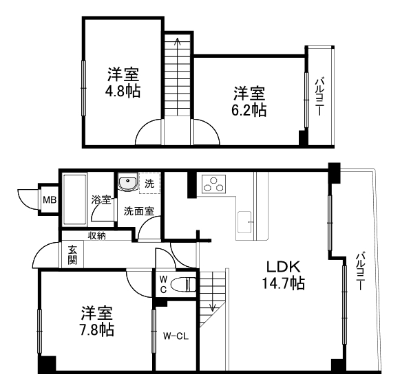 グランドフローラの間取り