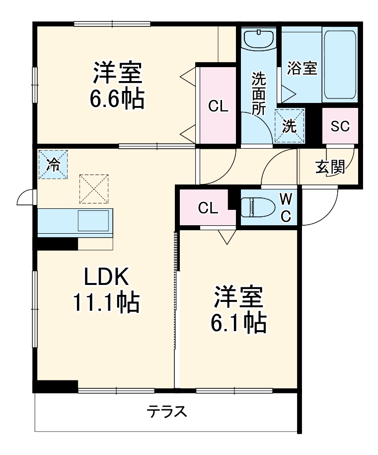 ウィステリアの間取り