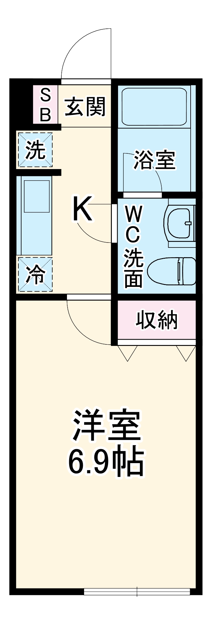 vinosity勝田台の間取り