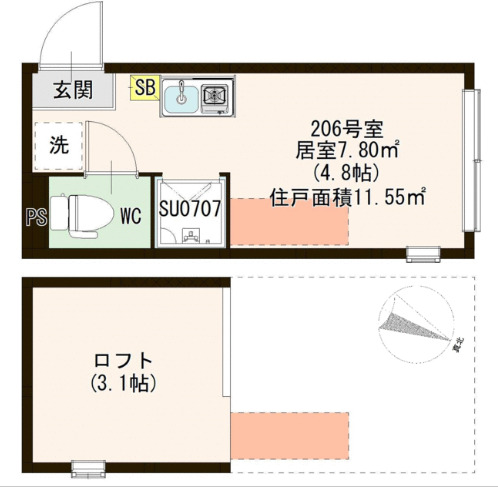 ｍａｇｎｏｌｉａの間取り