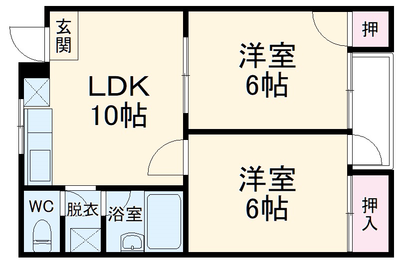 NEROSSO豊中の間取り