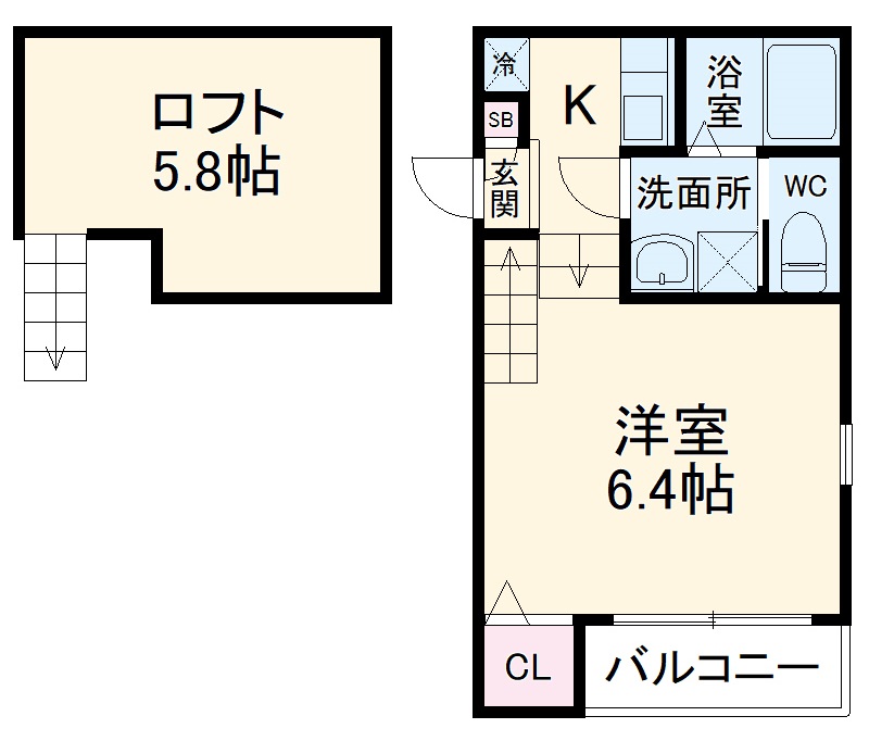 ハーモニーテラス大杉町Ⅱの間取り