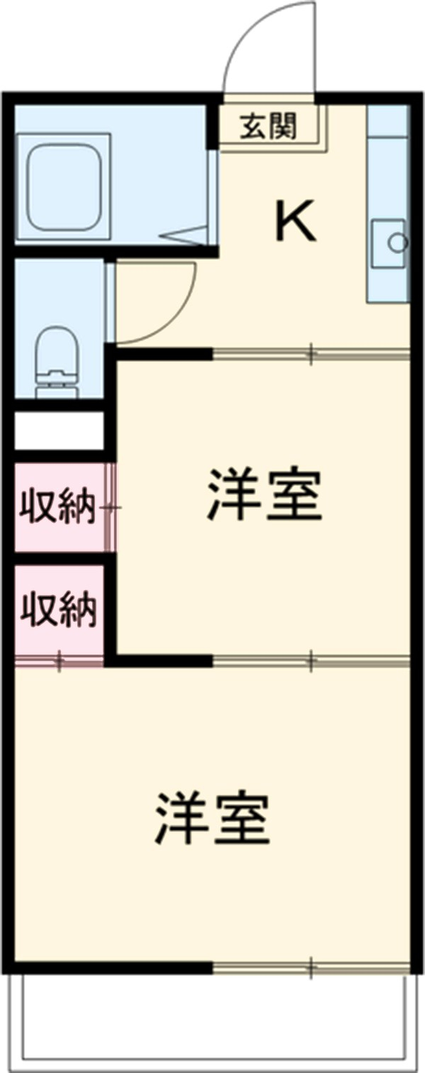 四斗蒔ハイツの間取り