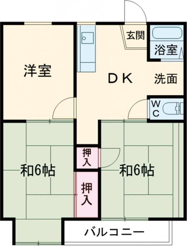 ハイツモンレーブの間取り
