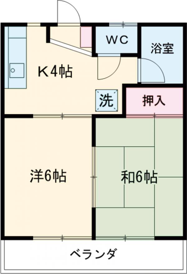 末広コーポの間取り