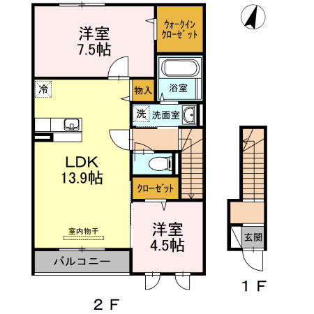 ジュパンスクルートの間取り