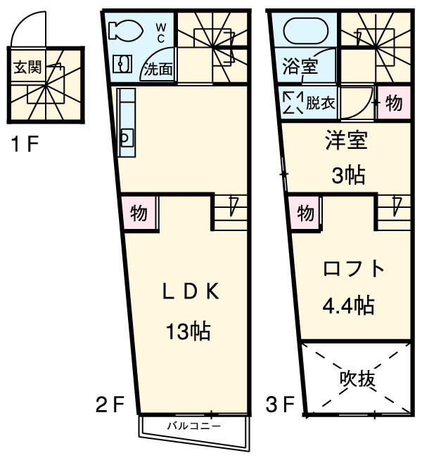 レコルトサンクの間取り