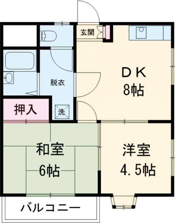 ハイツ広瀬の間取り