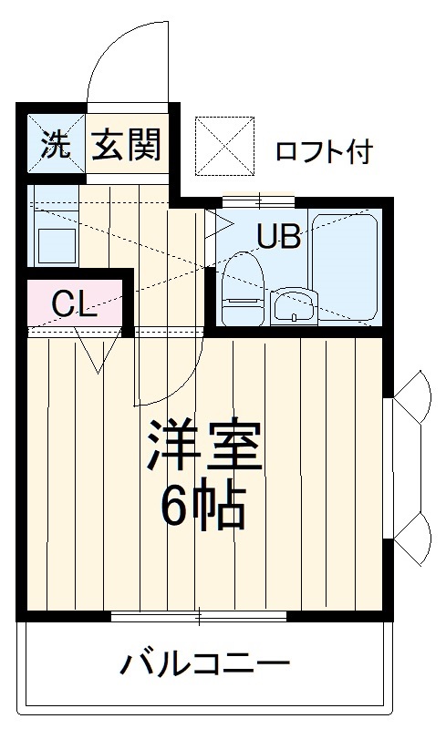 ローズアパートQ69の間取り