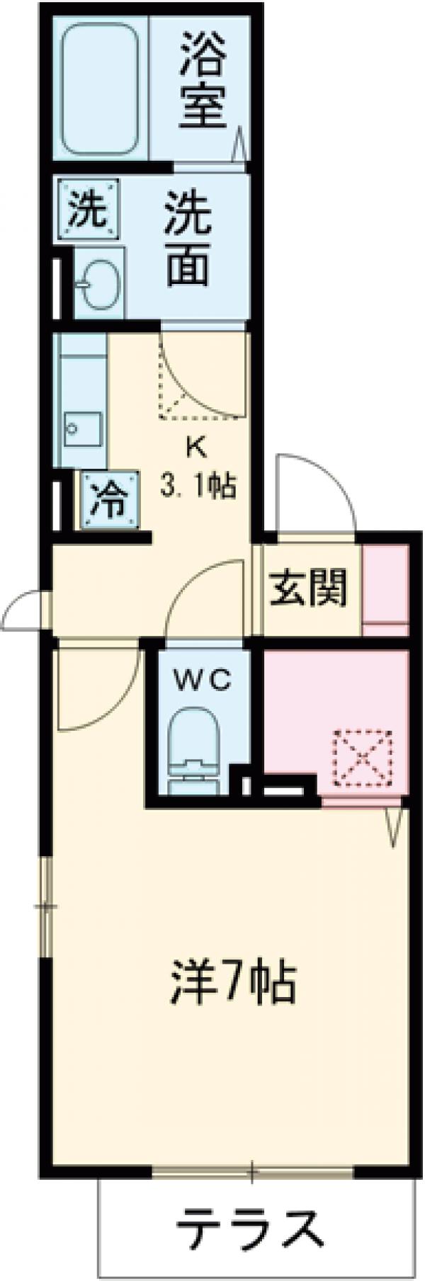 キーファー大倉山の間取り
