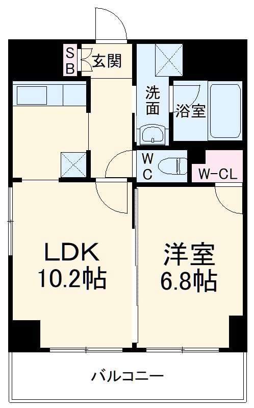 プラージュ県立大学の間取り