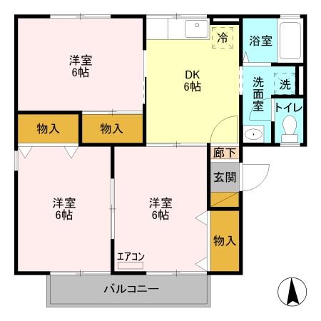 パミドール Bの間取り