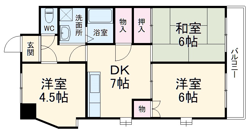 ハイツ・サニーライフの間取り