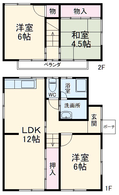 社台2丁目戸建の間取り