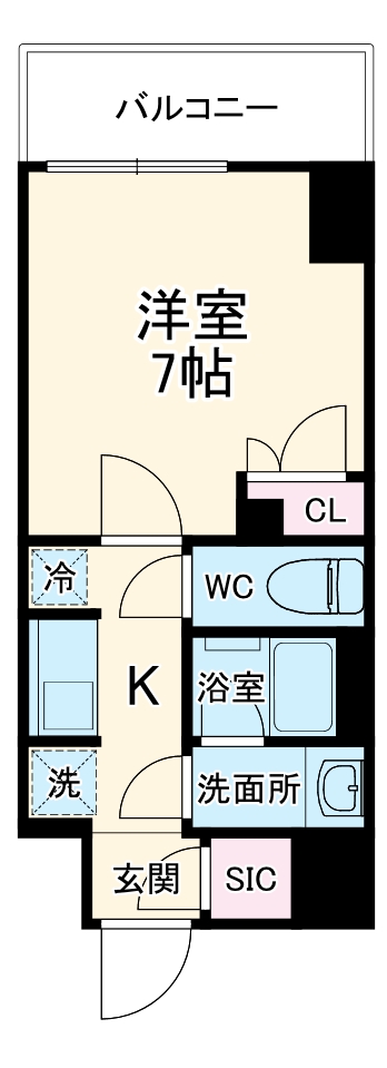シエルブラン千葉駅前の間取り