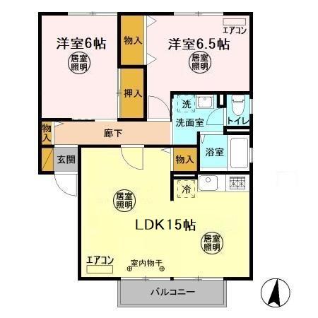 サンハイム富士山 Aの間取り