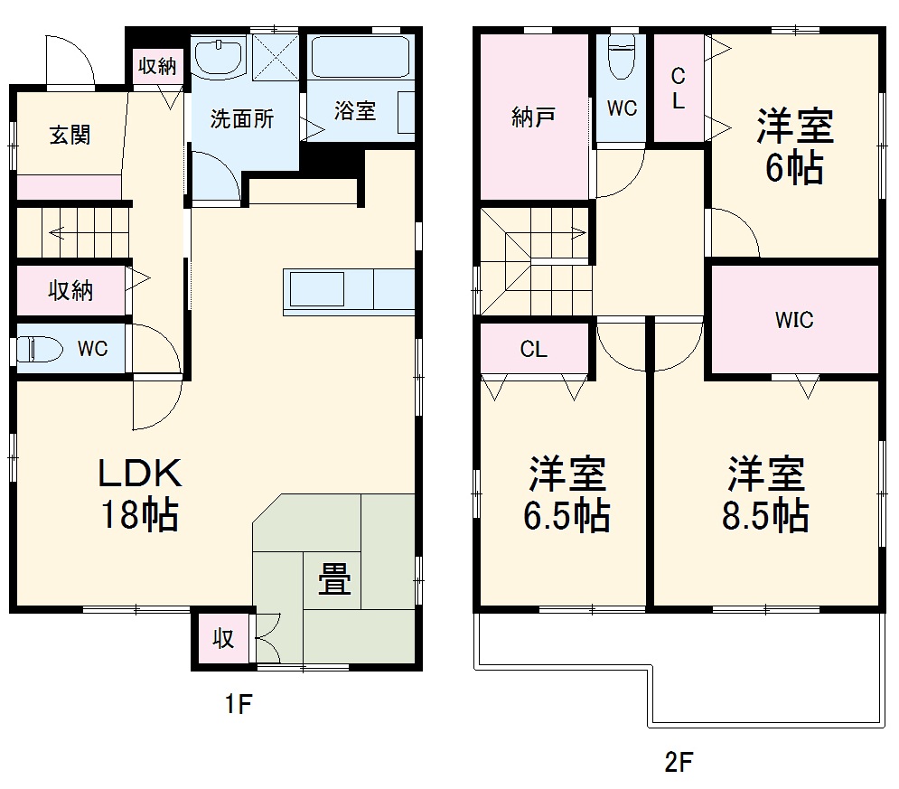 金谷代官町戸建ての間取り