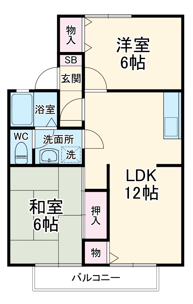 セジュールグランデⅤの間取り