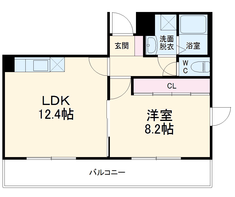 ドゥナーレ名駅西の間取り