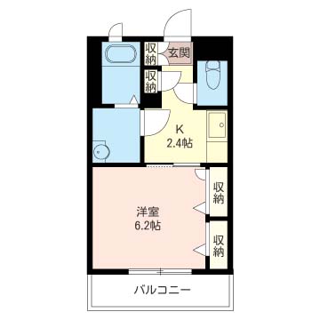 シャーメゾンMO・Bの間取り